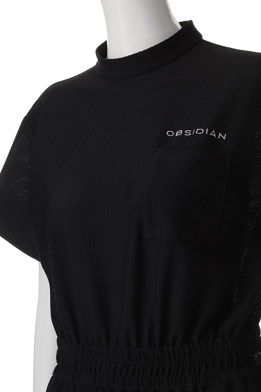 OBSIDIAN(オブシディアン)｜MESH ONE PIECE/ブラック の通販｜ELLESHOP