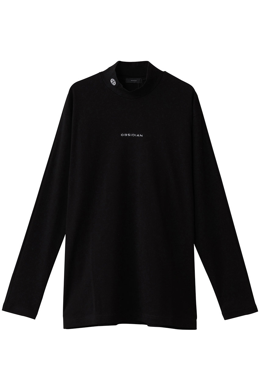 OBSIDIAN 【MEN】SUVIN PLATINUM SMOOTH LONG SLEEVE TURTLE (ブラック, S) オブシディアン ELLE SHOP