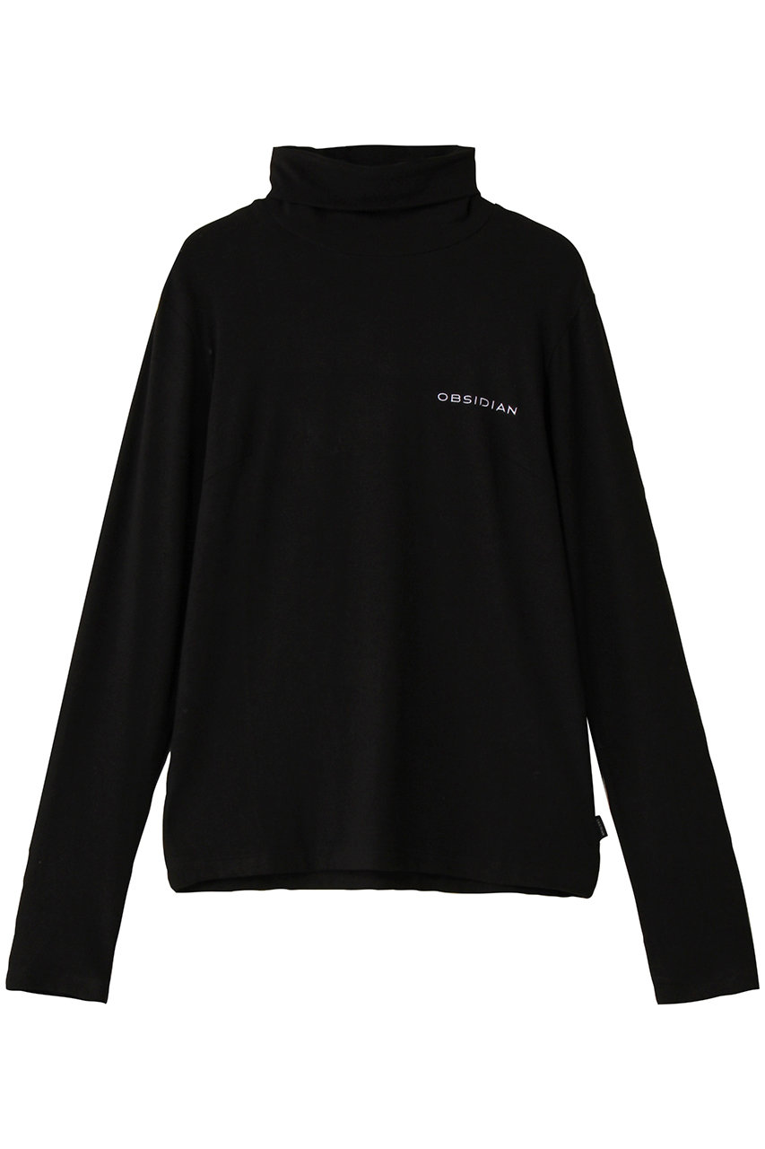 オブシディアン/OBSIDIANのWARM HIGH NECK JERSEY(ブラック/ODW25AT009)
