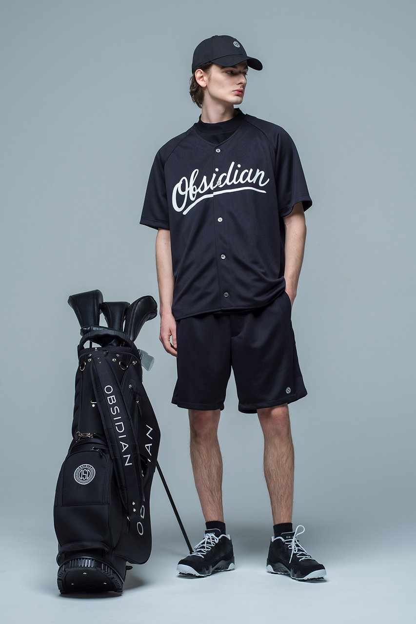 オブシディアン　OBSIDIAN ゴルフ OBSIDIAN(オブシディアン)｜【MEN】BASEBALL SHIRT/ブラック の通販