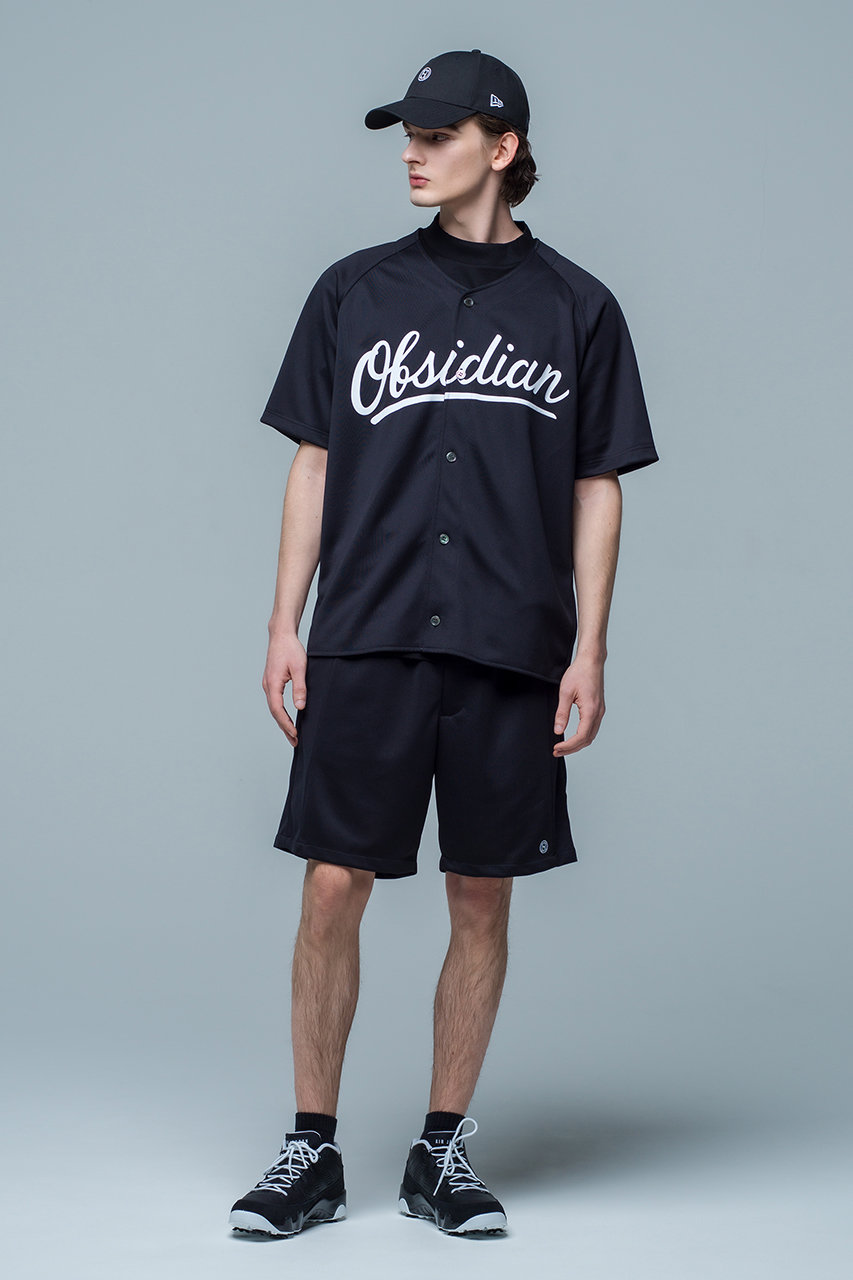 OBSIDIAN ゴルフ　ベースボールシャツ OBSIDIAN(オブシディアン)｜【MEN】BASEBALL SHIRT/ブラック の通販