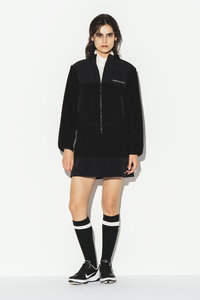 OBSIDIAN(オブシディアン)｜FLEECE×NYLON ZIP UP BLOUSON/ブラック の