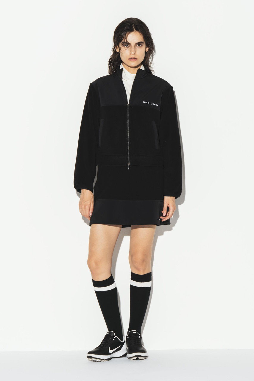 OBSIDIAN(オブシディアン)｜FLEECE×NYLON SK/ブラック の通販