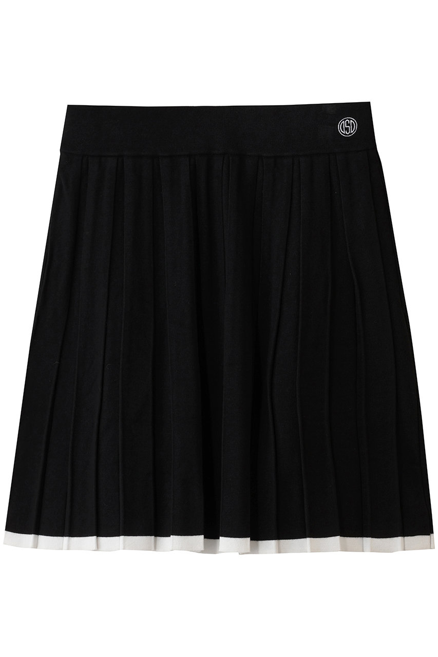 オブシディアン/OBSIDIANのKNIT PLEATED SK(ブラック/ODW25AK014)