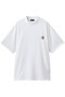 【MEN】CREST MOCK NECK T-SHIRT オブシディアン/OBSIDIAN ホワイト