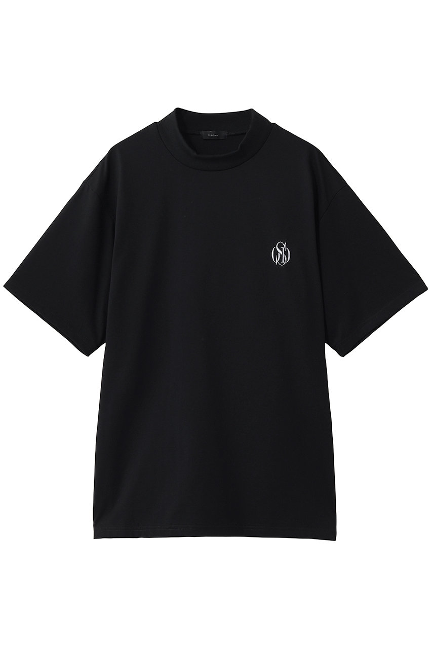 オブシディアン/OBSIDIANの【MEN】CREST MOCK NECK T-SHIRT(ブラック/ODM26ST012)