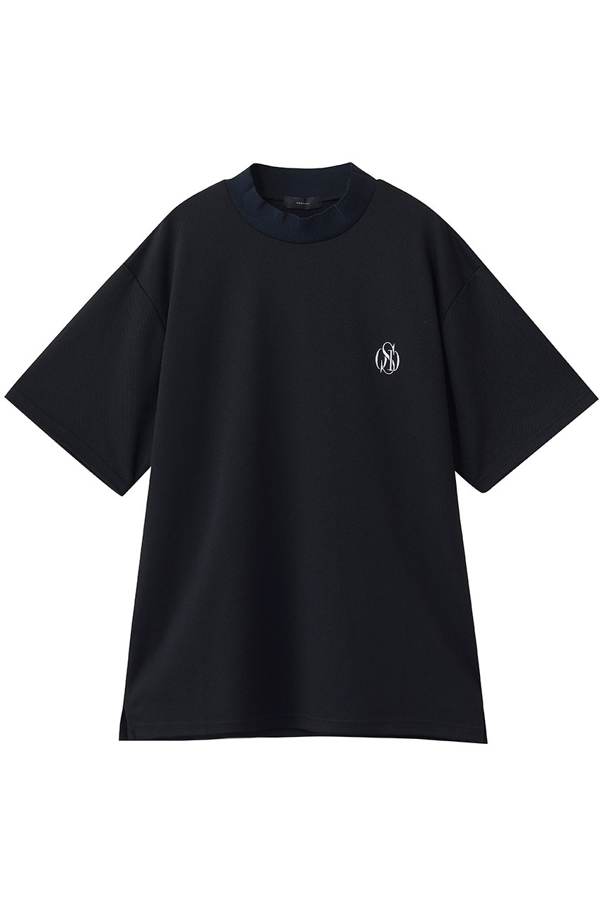 オブシディアン/OBSIDIANの【MEN】PIQUE MOCK NECK T-SHIRT(ネイビーブルー/ODM26ST017)