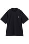 【MEN】PIQUE MOCK NECK T-SHIRT オブシディアン/OBSIDIAN ブラック