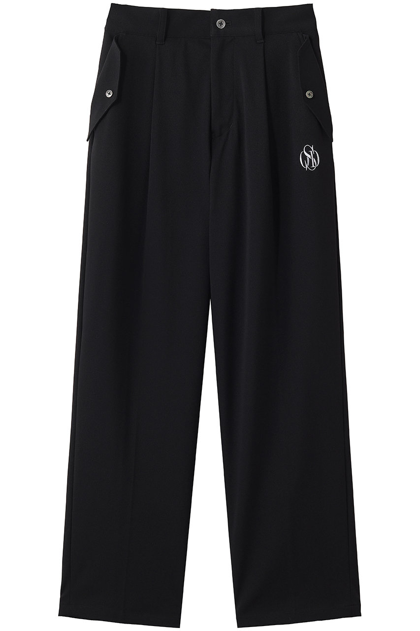オブシディアン/OBSIDIANのTRICOT OFFICER PANTS(ブラック/ODW26SP008)
