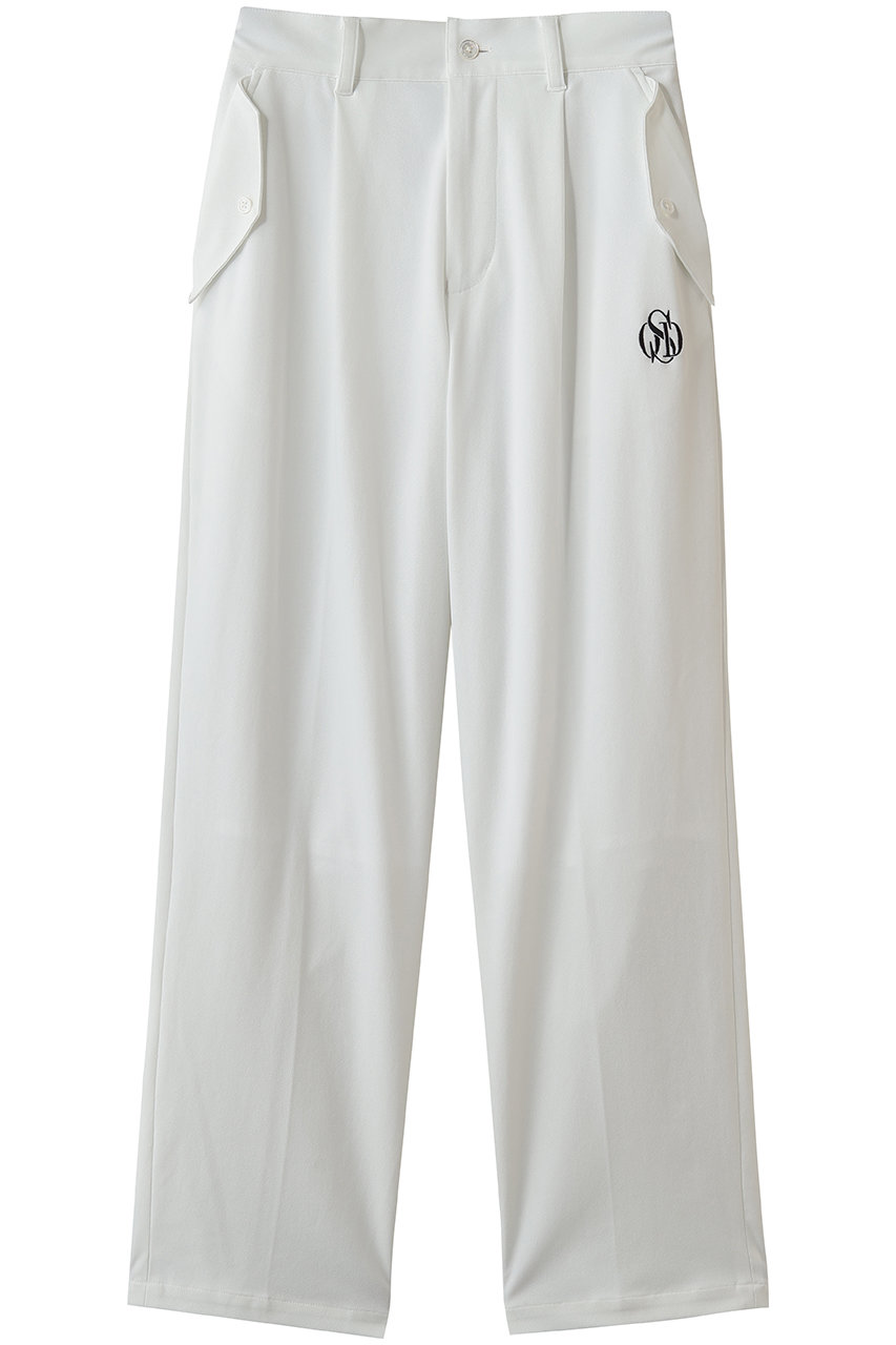 オブシディアン/OBSIDIANのTRICOT OFFICER PANTS(ホワイト/ODW26SP008)