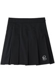 STRETCH PLEATED SKIRT オブシディアン/OBSIDIAN