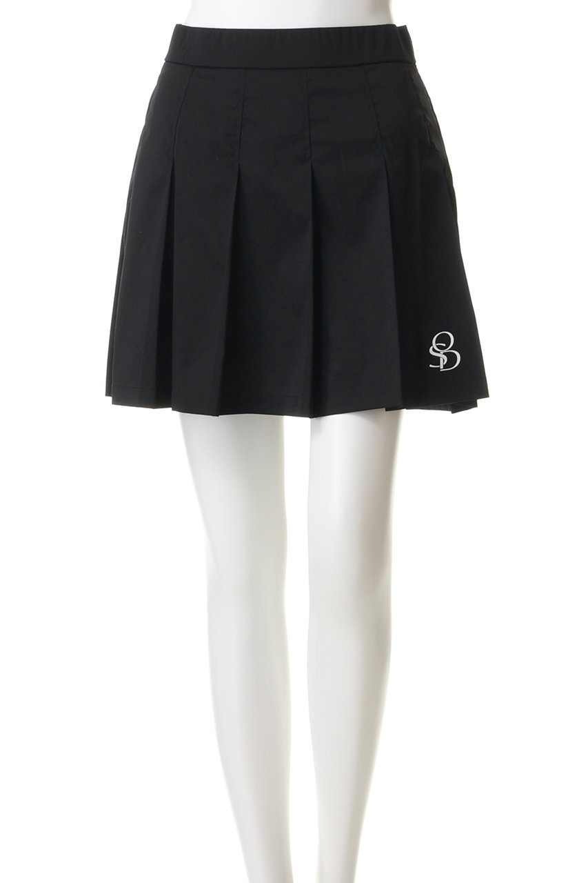 OBSIDIAN(オブシディアン)｜STRETCH PLEATED SKIRT/ブラック の通販