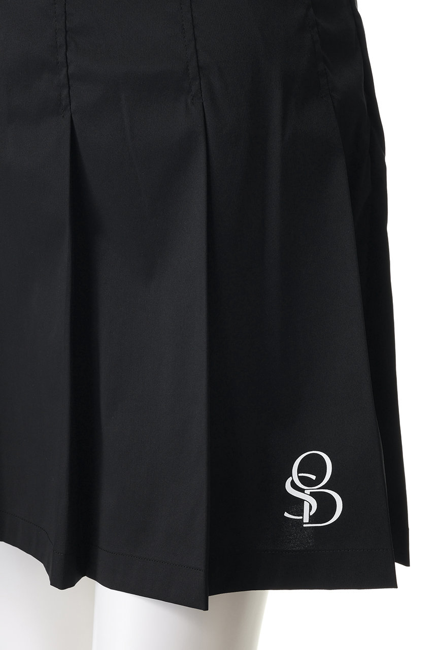 OBSIDIAN(オブシディアン)｜STRETCH PLEATED SKIRT/ブラック の通販
