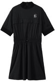 STRETCH MOCK NECK ONE PIECE