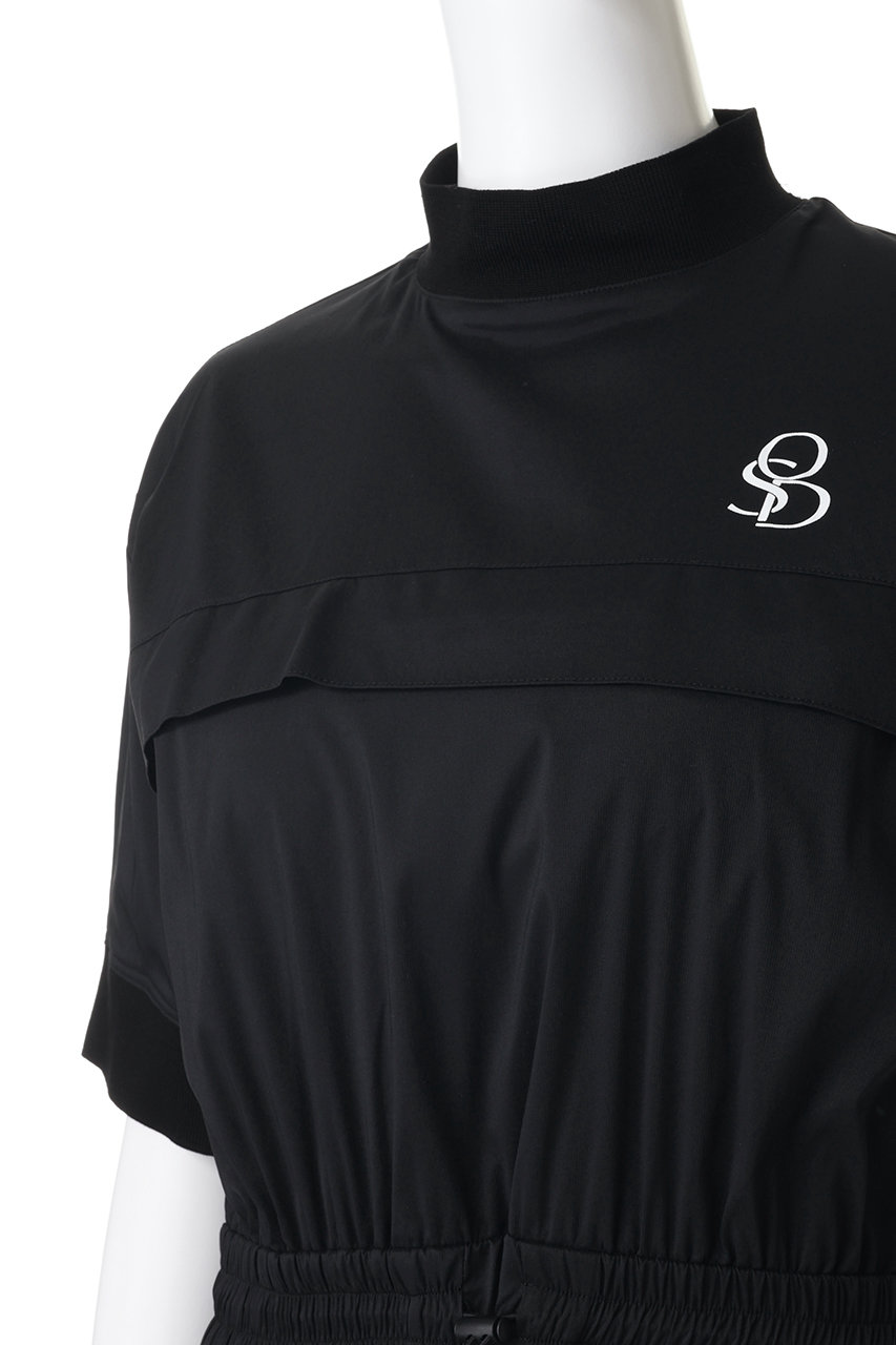 OBSIDIAN オブシディアン　長袖モックネックカットソー　ブラックL OBSIDIAN(オブシディアン)｜STRETCH MOCK NECK ONE PIECE/ブラック の