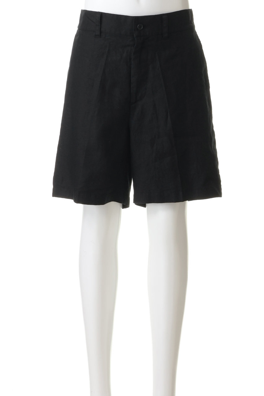 OBSIDIAN(オブシディアン)｜【MEN】LINEN SHORTS/ブラック の通販