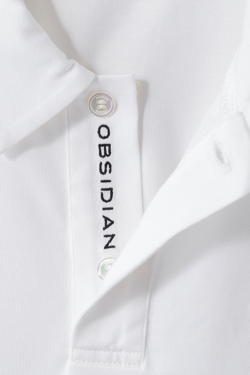 OBSIDIAN(オブシディアン)｜【MEN】CREST POLO SHIRTS/ブラック の通販