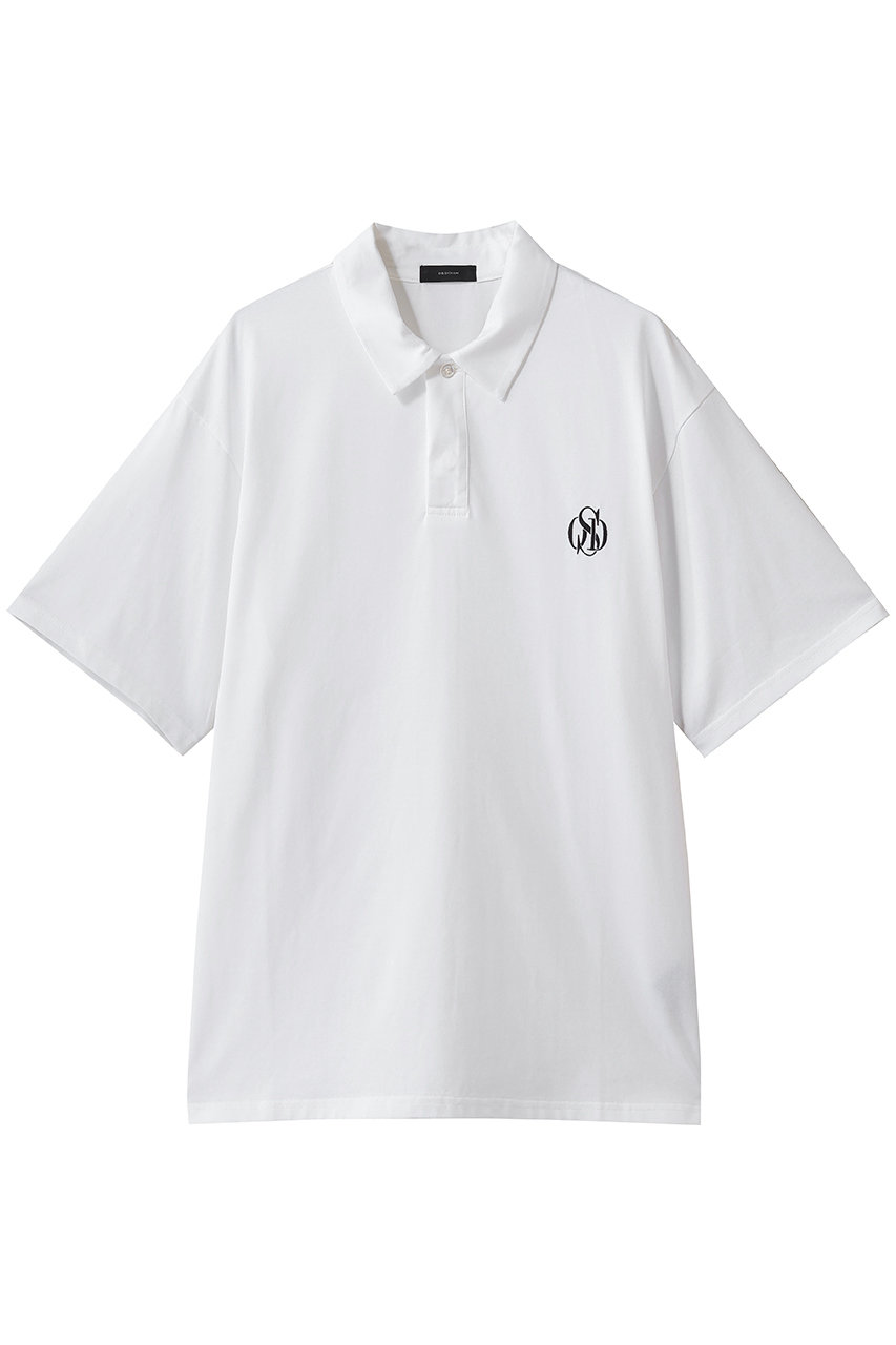 オブシディアン/OBSIDIANの【MEN】CREST POLO SHIRTS(ホワイト/ODM26SS011)