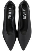 SHISEI(シーセイ)｜MM POINTED U PUMPS（レイン対応）/ブラック の通販