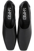 SHISEI(シーセイ)｜MM TIGHT SQUARE SLIPON（レイン対応）/ブラック の