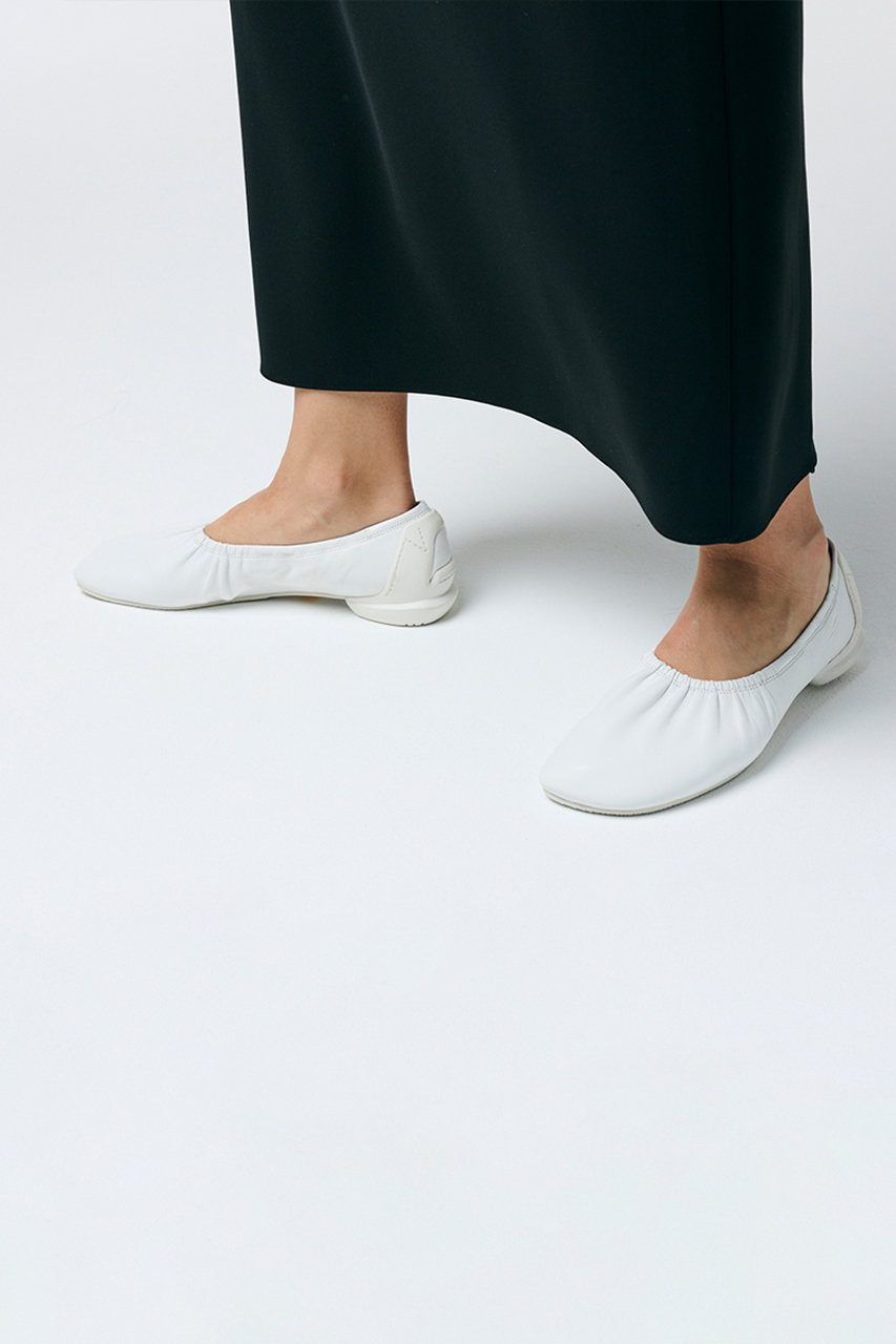 SHISEI シーセイGATHER BALLET バレエシューズ　ホワイト 37 GATHER BALLET / WHITE – SHISEI