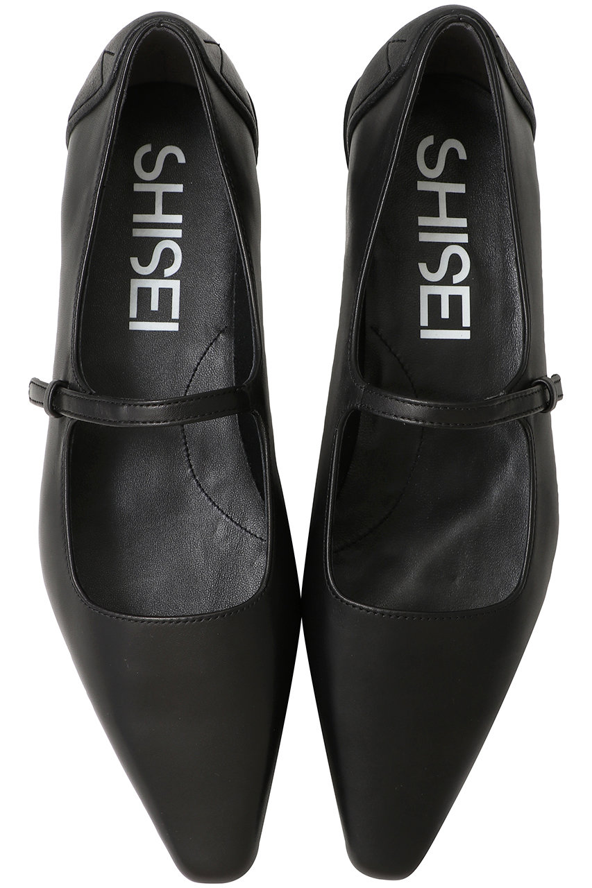 SHISEI CHISEL TOE MARY JANE(レイン対応) (ブラック, 38.5(25.5)) シーセイ ELLE SHOP SHISEI CHISEL TOE MARY JANE(レイン対応) (ブラック, 38.5(25.5)) シーセイ ELLE SHOP