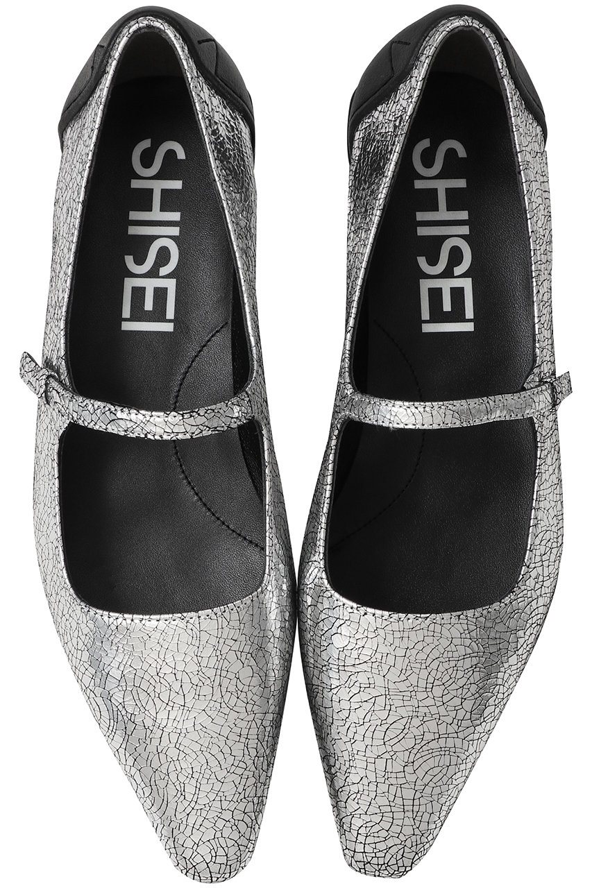 SHISEI CHISEL TOE MARY JANE(レイン対応) (シルバー, 36(23.0)) シーセイ ELLE SHOP SHISEI CHISEL TOE MARY JANE(レイン対応) (シルバー, 36(23.0)) シーセイ ELLE SHOP