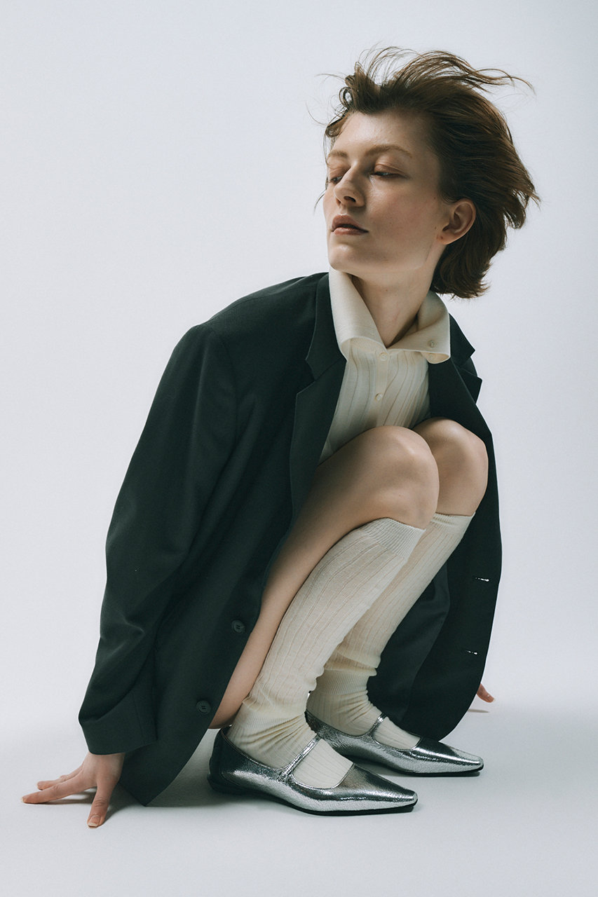 SHISEI(シーセイ)｜CHISEL TOE MARY JANE（レイン対応）/シルバー の
