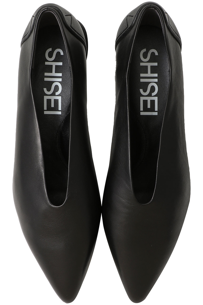 SHISEI POINTED SLIT PUMPS(レイン対応) (ブラック, 38.5(25.5)) シーセイ ELLE SHOP SHISEI POINTED SLIT PUMPS(レイン対応) (ブラック, 38.5(25.5)) シーセイ ELLE SHOP