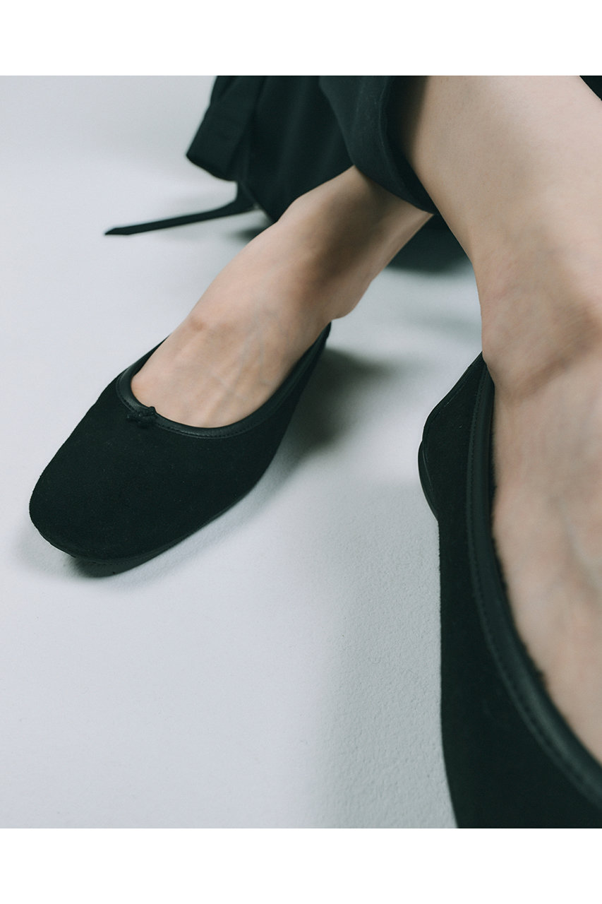 SHISEIスエードバレエフラット（レイン対応） SHISEI(シーセイ)｜BALLET SUEDE（レイン対応）/ブラック の通販
