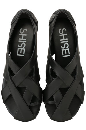 シーセイ/SHISEIのW CROSS SLIPON(130400/130403)