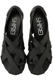 SHISEI(シーセイ)｜W CROSS SLIPON/ブラック の通販｜ELLESHOP・(エル