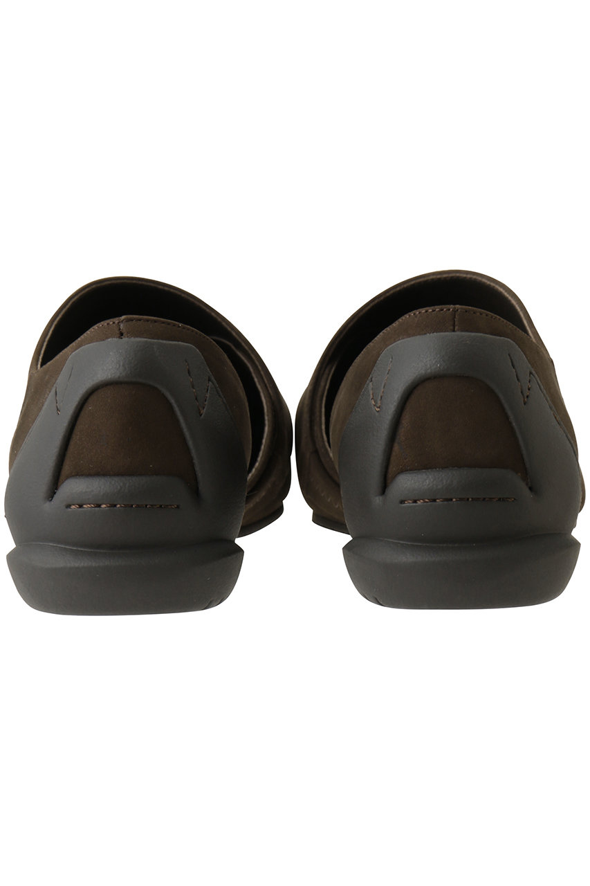 SHISEI ダークブラウン ポインテッドトゥ フラットシューズ SHISEI(シーセイ)｜WRAP SLIPON（レイン対応）/ダークブラウン の通販