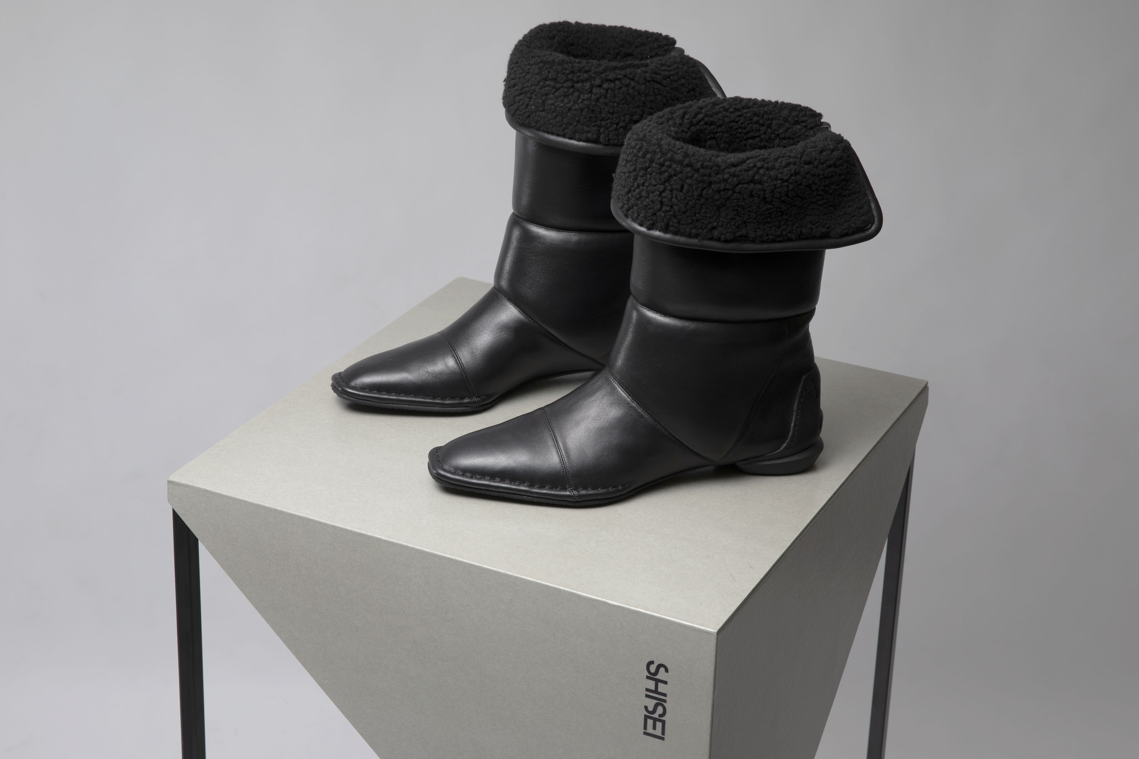 SHISEI(シーセイ)｜CHISEL PADDED BOOTS（レイン対応）/ブラック の