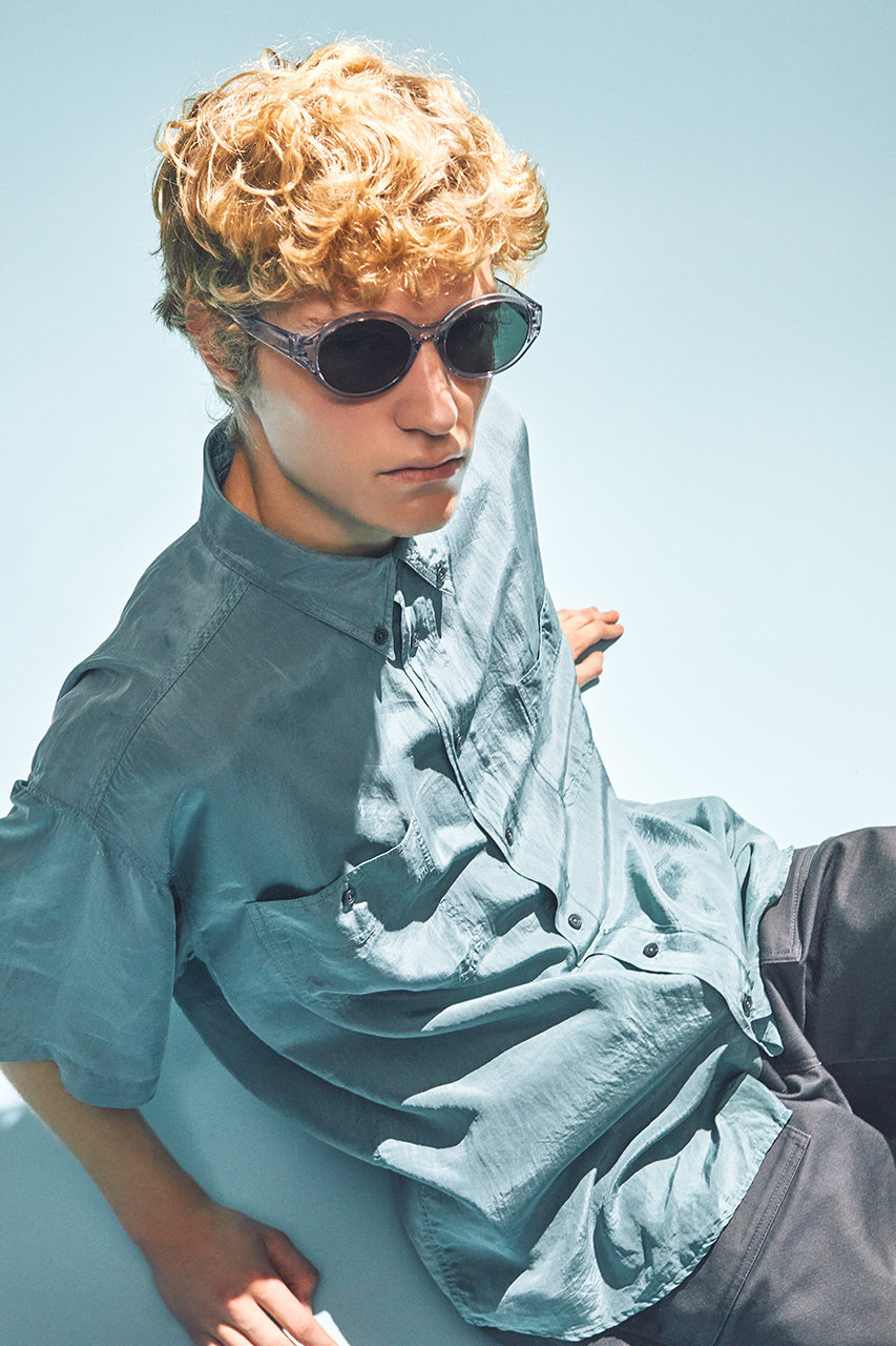 jugaad14 clear light grey  ダークグリーンレンズ jugaad14(ジュガードフォーティーン)｜BAY CLEAR light grey
