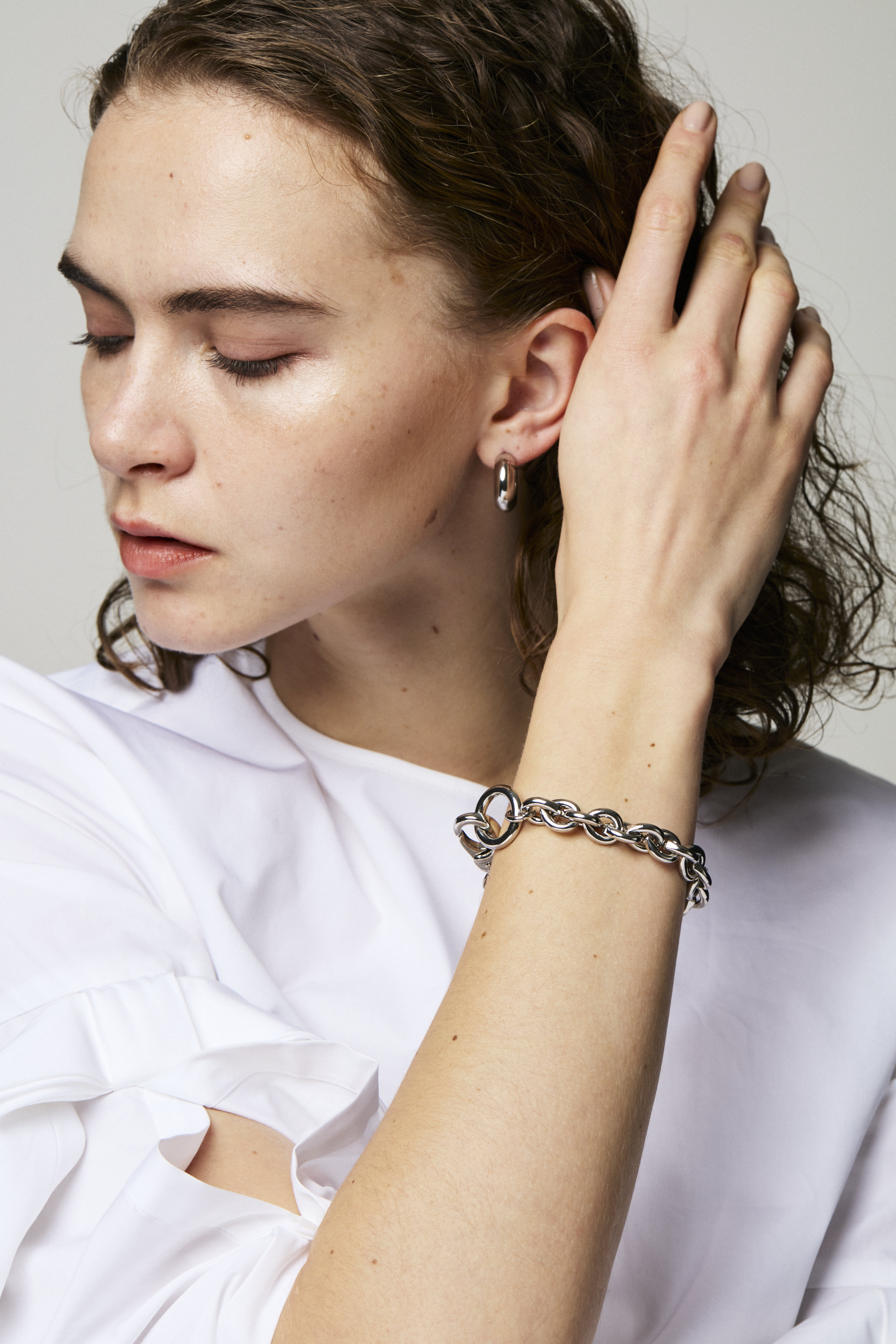 LAURA LOMBARDI(ローラ ロンバルディ)｜Cable Bracelet Platinum