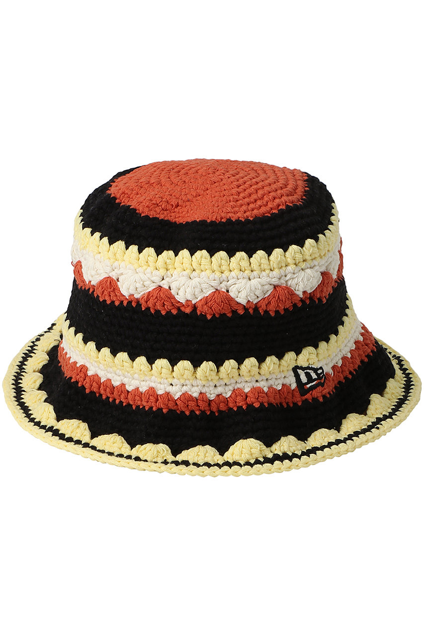 NEW ERA クロシェニットバケット (オレンジ, F) ニューエラ ELLE SHOP NEW ERA クロシェニットバケット (オレンジ, F) ニューエラ ELLE SHOP