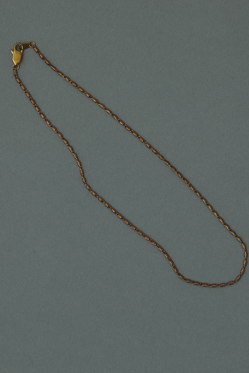 アドリン ヒュー/Adlin HueのVintage Tiny Braided bar Chain Necklace(ゴールド/47)