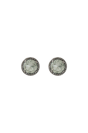 アドリン ヒュー/Adlin HueのGreen Amethyst Stud ピアス(150100/150101)