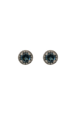アドリン ヒュー/Adlin HueのLondon Blue Topaz Canan Studs ピアス(150100/150101)