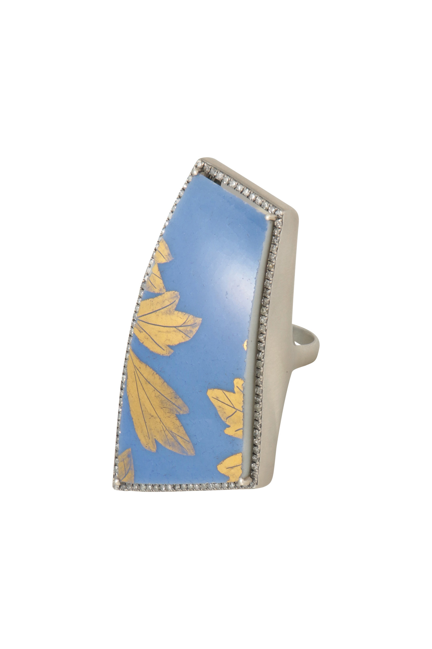 【Kutani porcelain 錦山窯】 One of a kind Canan リング no.2730