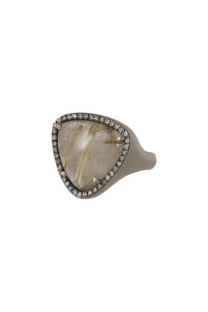 アドリン ヒュー/Adlin HueのRutilated Quartz One of Kind Canan リング(150400/150401)