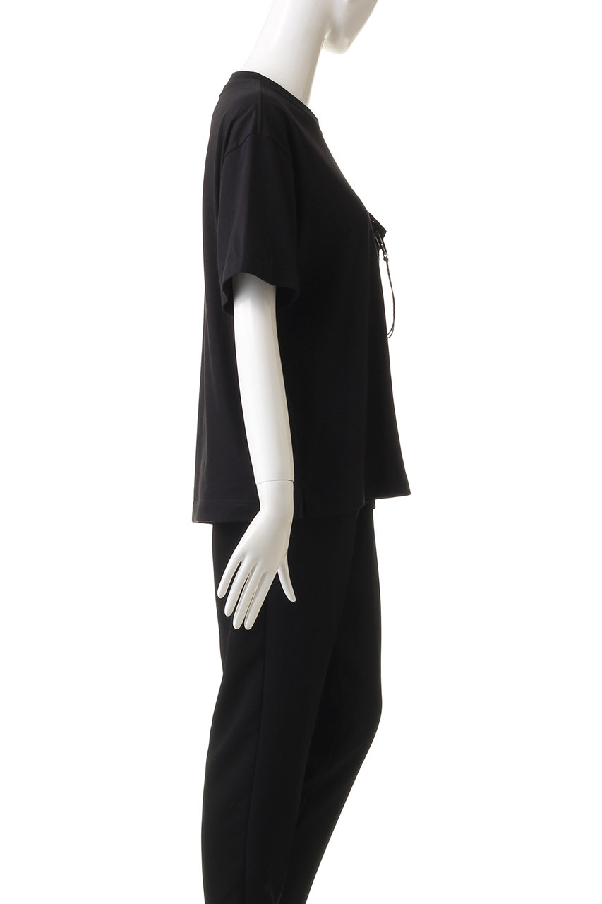and wander(アンドワンダー)｜【UNISEX】pocket T/ブラック の