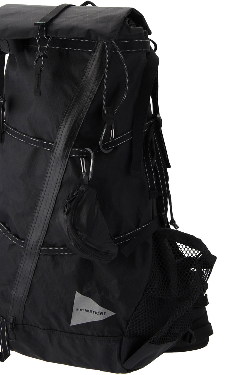 and wander(アンドワンダー)｜【UNISEX】X-Pac 40L backpack/ブラック ...