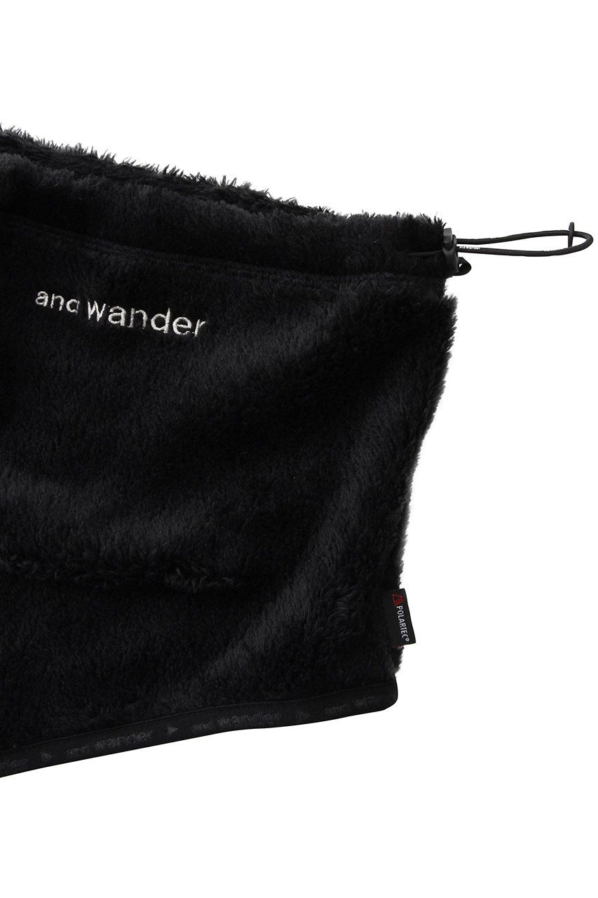 and wander(アンドワンダー)｜【UNISEX】high loft fleece neck warmer