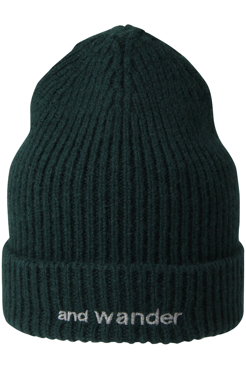 アンドワンダー/and wanderの【UNISEX】Shetland wool cap(グリーン/5743286067)
