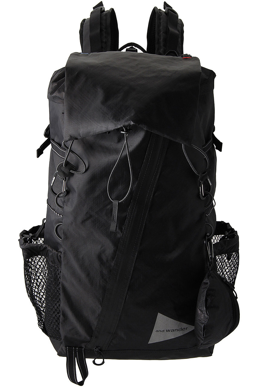 and wander(アンドワンダー)｜【UNISEX】ECOPAK 30L backpack/ブラック