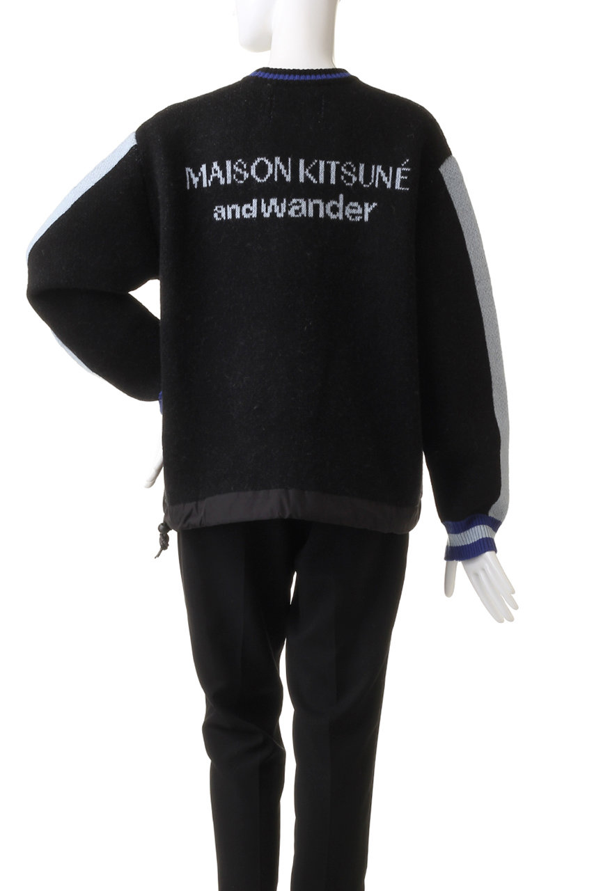 【UNISEX】【MAISON KITSUNE × and wander】 knit pullover