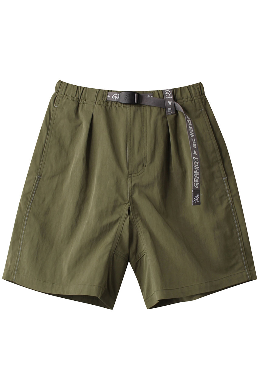 and wander 【UNISEX】【and wander×gramicci】9 gramicci NYCO CLIMBING G-SHORT (オリーブ, S) アンドワンダー ELLE SHOP
