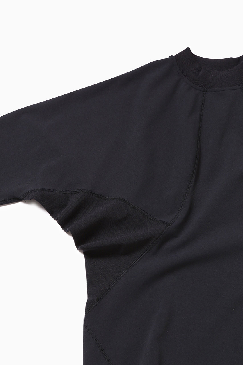 and wander(アンドワンダー)｜35 rash guard/ブラック の通販